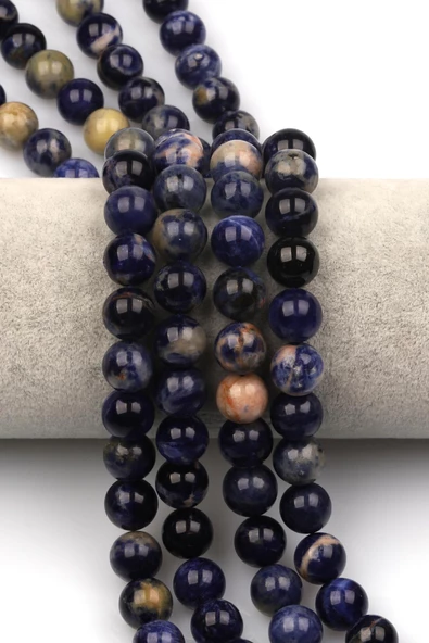 Sodalit ( A Kalite ) Doğaltaş Dizi 10 mm Küre Kesim