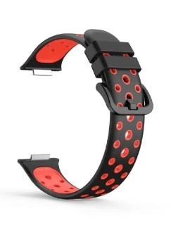 Huawei Watch Fit 2 Uyumlu Correa Delikli Spor Silikon Kordon Kayış - 4