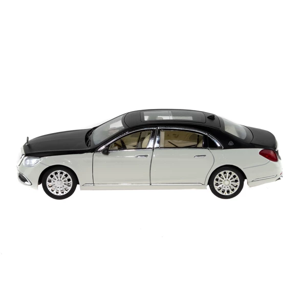 1:24 Ölçek Die-cast Model Metal Araba Süper Sedan Siyah Işıklı - 3