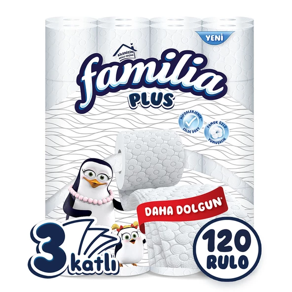 Familia Plus Tuvalet Kağıdı 120 Rulo (40 RULO X 3 PAKET)