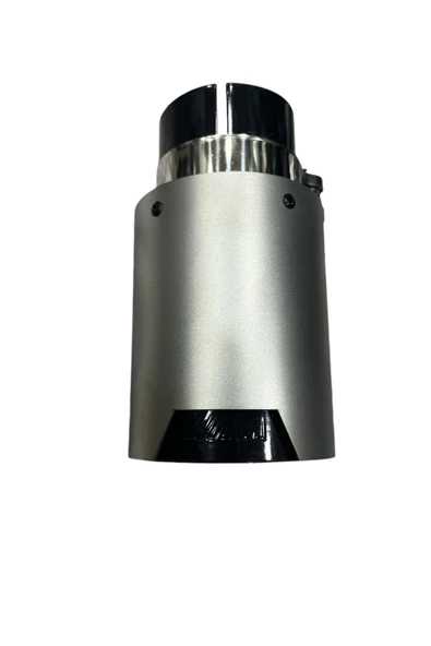 NESS EXHAUST SYSTEMS 90 LIK TEKLİ GRİ- SİYAH İTHAL EGZOZ UCU TEKLİ - 2