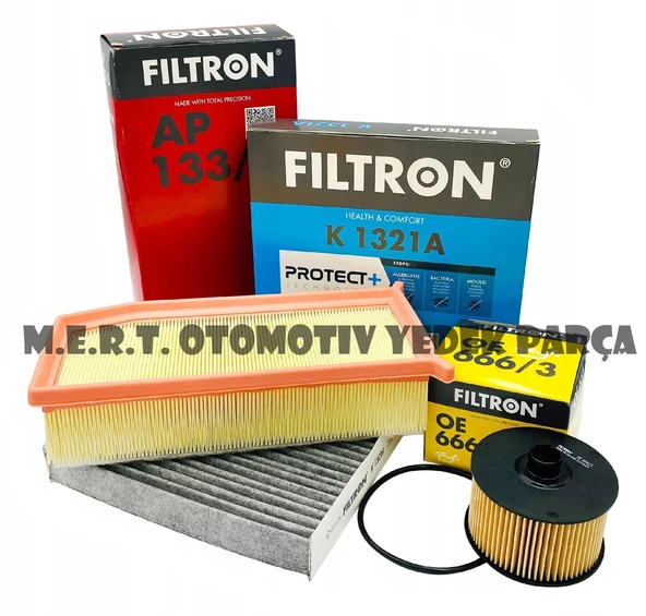 Duster 1.3 TCE Benzinli FİLTRON Filtre Bakım Seti 2019-2020 ürün görseli