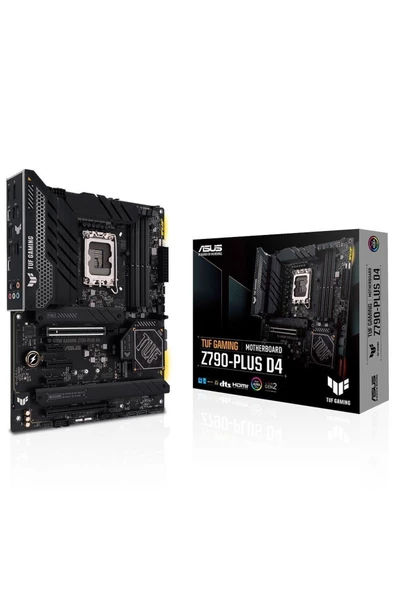 ASUS MB TUF GAMING Z790-PLUS D4 INTEL Z790 LGA1700 DDR4 5333MHZ(OC) DP HDMI 4X M2 USB3.2 AURA RGB 2.