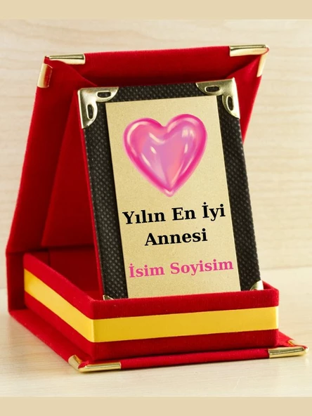 Yılın En İyi Annesi Plaketi - Anneler Günü Plaketi ( Mini Plaket )