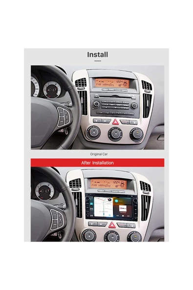 demirusta KİA CEED ESKİ KASA 4GB CARPLAY NAVİGASYON DVD USB BT KAMERA UYUMLU ürün görseli