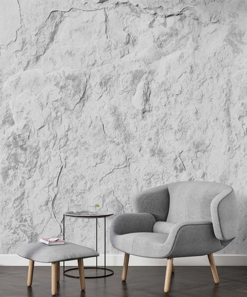 3 Boyutlu Duvar Dokulu Temalı Duvar Kağıdı - Resim 6