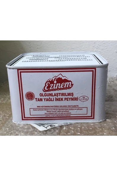 Ezine Tam Yağlı Klasik Teneke Inek Peyniri (2500GR)