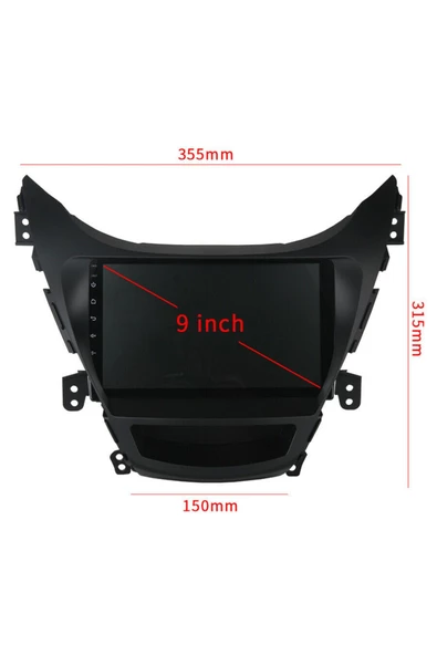 demirusta elentra Uyumlu carplay YOUTUBE yandex WİFİ usb BT KAMERA ürün görseli