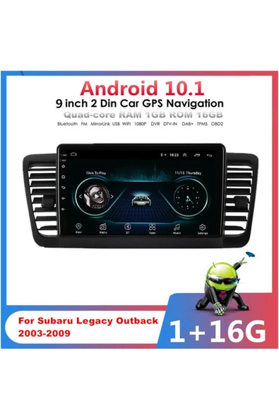 demirusta subaru legacy Uyumlu  carplay YOUTUBE yandex WİFİ usb BT KAMERA ürün görseli