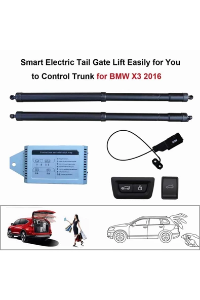 demirusta BMW X5 VAKUMLU ELEKTRİKLİ BAGAJ KAPAĞI KİTİ - Resim 3