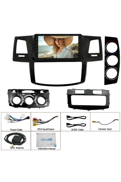 demirusta Hilux Uyumlu Carplay Youtube Yandex WİFİ usb BT Kamera
