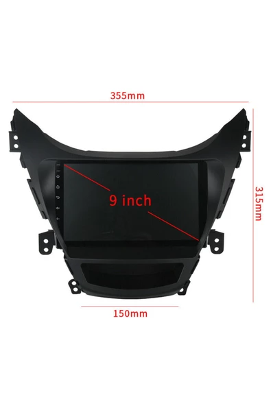 demirusta Hyundaı Elentra Carplay+and.auto Navigasyon Dvd Usb Bt Kamera ürün görseli