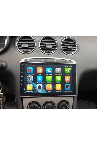demirusta Peugeot 308 Uyumlu  Carplay Navigasyon Dvd Usb Bt Wifi Mobil Dvd Kamera ürün görseli
