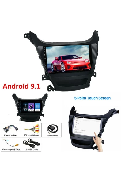demirusta Hyundaı Elentra 2011-2013 Uyumlu Carplay Navigasyon Dvd Usb Bt Kamera