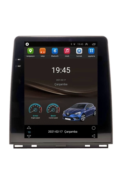 demirusta Renault Clio 5 Uyumlu  Carplay Navigasyon Dvd Usb Bt Wifi Mobil Tv Kamer