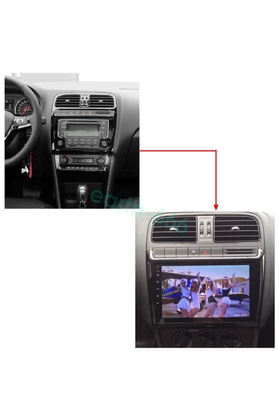demirusta Volkswagen Polo Carplay Navigasyon Dvd Usb Bt Kamera Uyumlu ürün görseli