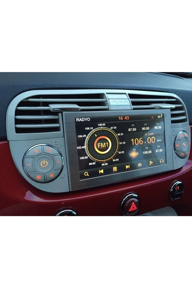 demirusta Fiat 500 Carplay Navigasyon Dvd Usb Bt Kamera Hediye - Resim 5