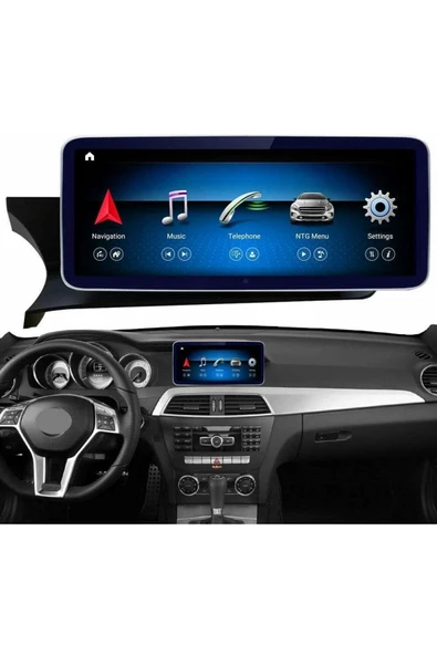 demirusta Benz C-class W204 2011-2014 Uyumlu Navigasyon Usb Bt Wifi Carplay Kamera