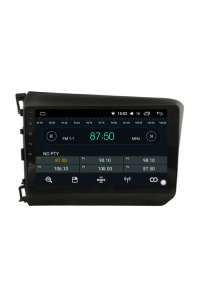 demirusta Honda Civic 2012-2016 2gb Android Navigasyon Dvd Usb Bt Kamera ürün görseli