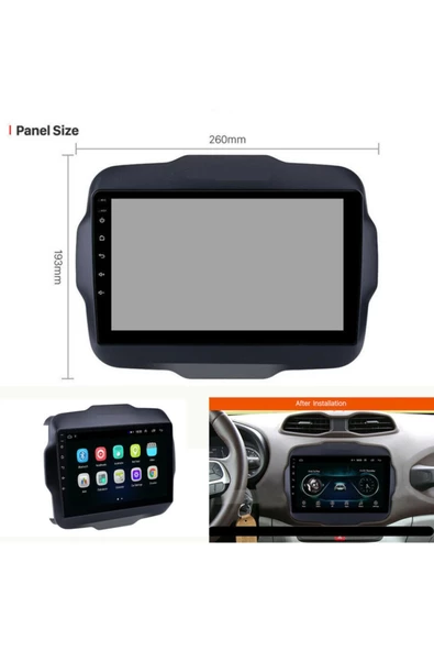 demirusta Jeep Compass Uyumlu 2gb Ram Android Navigasyon Dvd Usb Bluetooth Kamera - Resim 3