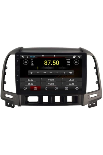 demirusta Hyundai Santa Fe 2005-2012 Uyumlu 2gb Ram Android Navigasyon Usb Bt Kamera