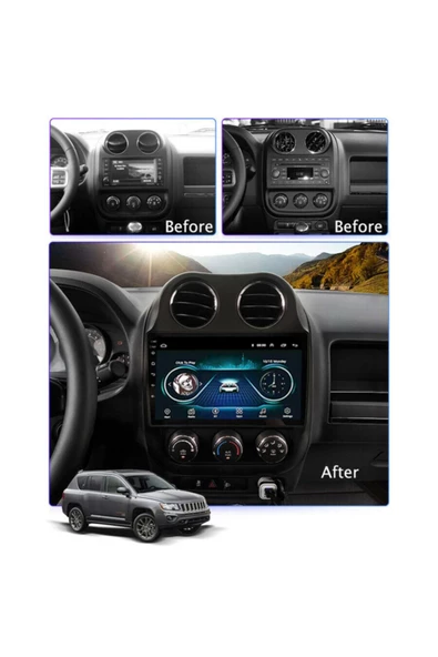 demirusta Jeep Compass 2gb Ram Android Navigasyon Usb Bt Kamera - Resim 2