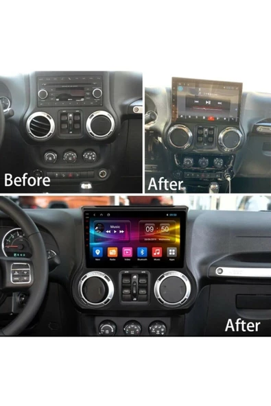 demirusta Jeep Wrangler 2015-20 2gb-32hdd Android Navigasyon Usb Bt Kamera - Resim 3