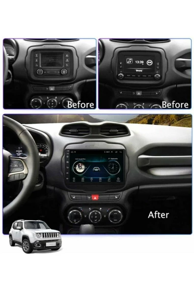demirusta Jeep Renegade 2gb Ram 32gb Hdd Android Navigasyon Usb Bt Kamera - Resim 4