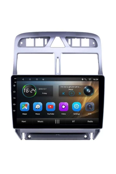 Necvox Peugeot 307 Uyumlu Android Navigasyon Dvd Usb Bluetooth Hd Kamera ürün görseli
