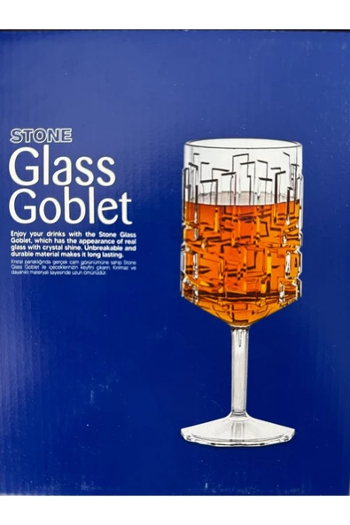 Kırılmaz Kadeh Bardak 350 ml Kokteyl Ve Şarap Kadehi 4 Adet - 3