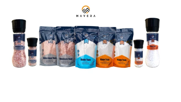 Mavera 9'lu karma paket (himalaya tuzu, kaya tuzu, deniz tuzu)