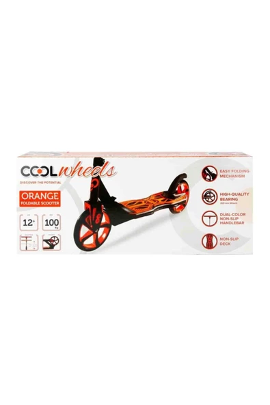 Cool Wheels 2 Tekerlekli Scooter 12+ - Turuncu - 3