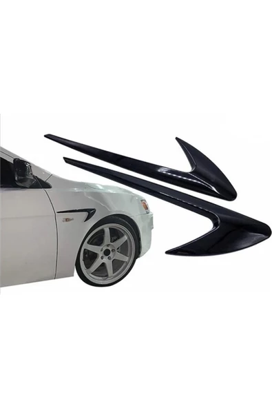 ucuzdukkan28 Mazda 323 Uyumlu Çamurluk Venti Sağ Sol Parlak Siyah Muhser - Resim 2