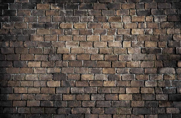 3 Boyutlu Koyu Kahverengi Tuğla Duvar Temalı Duvar Kağıdı - Resim 7