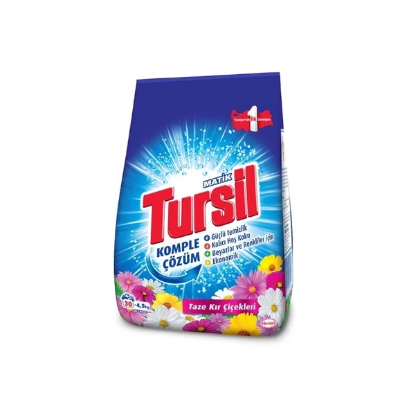 Tursil Taze Kır Çiçekleri Toz Çamaşır Deterjanı 4.5 KG