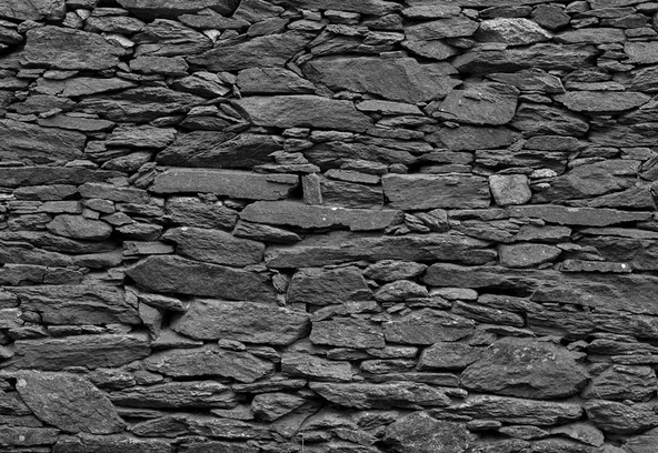 3 Boyutlu Siyah Kesme Taş Temalı Duvar Kağıdı - Resim 7