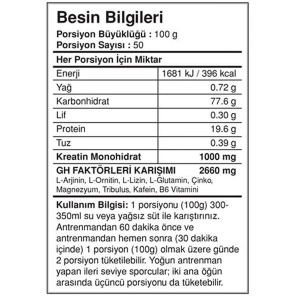 Bigjoy Sports BIGMASS Gainer + GH FACTORS 5000g Çikolata - 2