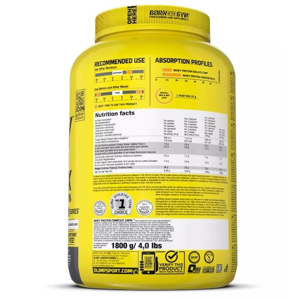 Olimp Whey Protein Complex 1800 Gr Beyaz Çikolata - 2