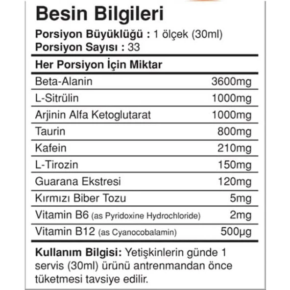 Bigjoy Sports Predator Shot 1000 ml Portakal Aromalı - Resim 2