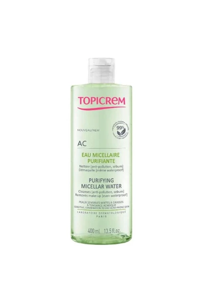 Topicrem Ac Purifying Micellar Water 400 Ml (SKT:07/2025)