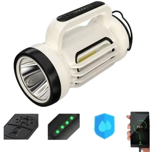 Güçlü bir pille çalışan Fener klimalı özelliği ile Power Bank CH-22023, ışık kamp - 4