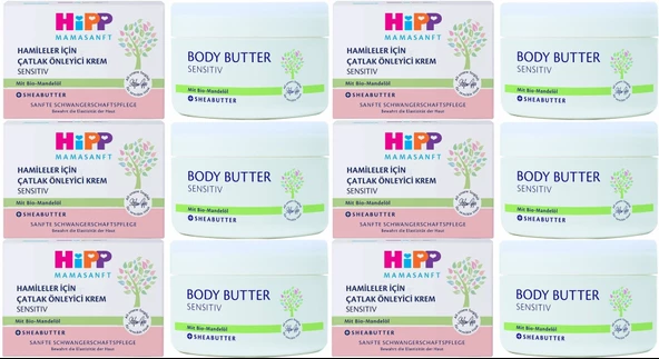 Hipp Mamasanft Hamileler için Çatlak Önleyici Krem Sensıtıv 200ML (6 Lı Set)