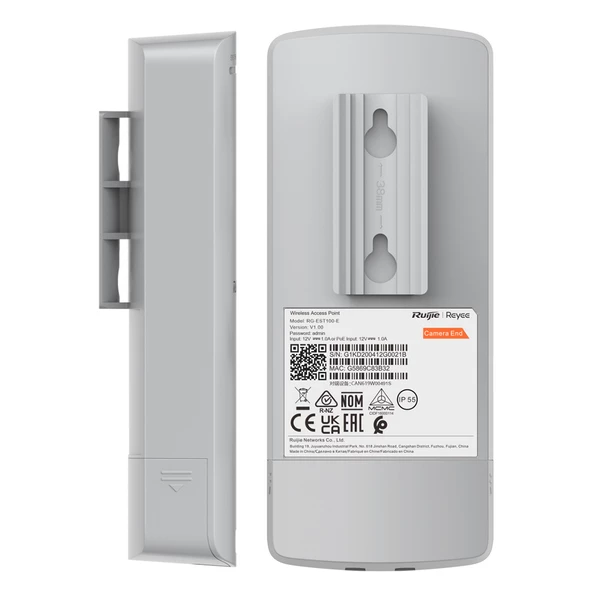 Ruijie RG-EST100-E 2.4GHz Çift Akışlı 500 Metre Kablosuz Köprü 2 Li Dış Mekan Access Point Router Sinyal Güçlendirici - 2