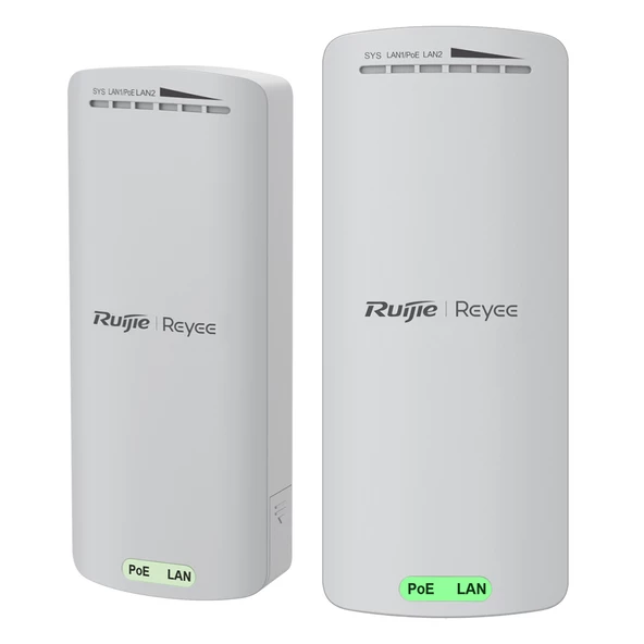 Ruijie RG-EST100-E 2.4GHz Çift Akışlı 500 Metre Kablosuz Köprü 2 Li Dış Mekan Access Point Router Sinyal Güçlendirici