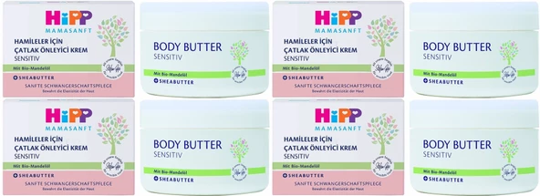 Hipp Mamasanft Hamileler için Çatlak Önleyici Krem Sensıtıv 200ML (4 Lü Set)