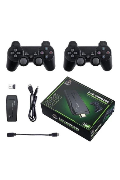 4K Ultra HD Game Stick Lite , Retro Atari Video Oyunlu Gaming Oyun Konsolu , 2.4G Kablosu