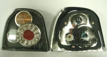 VOLKSWAGEN GOLF- 3- 92/98; MODİFİYE STOP LAMBASI SAĞ/SOL SET 2 PARÇA LEDLİ SİYAH (TYC)