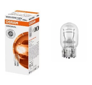 STANDART AMPUL- STOP/SİNYAL/PARK/GÖSTERGE AMPULÜ; 12V/W21/5W (7515) (DUY W3X16G) (OSRAM) - 2