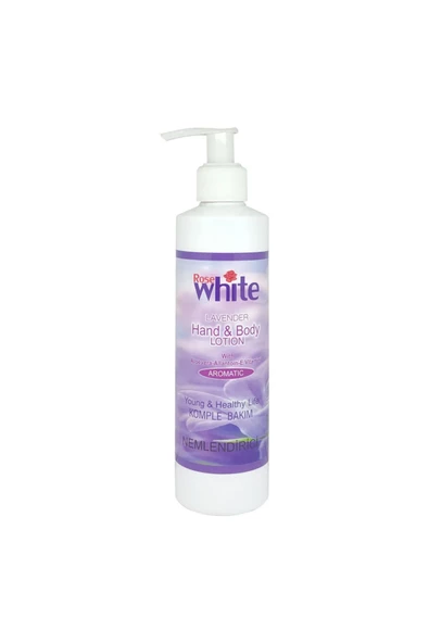 ROSE WHİTE 200 Ml. Lavanta El Ve Vücut Losyonu Pompalı