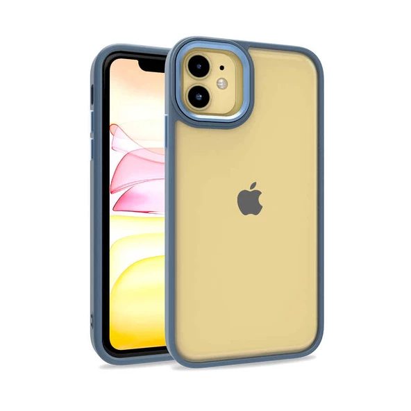 iPhone 11 Kılıf Flora Kamera Çıkıntılı Arkası Şeffaf Köşeleri Parlak Renkli Işlemeli Flora Kapak - Resim 10
